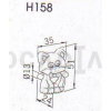 Knopka kočka H158-51RU14
