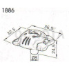 Knopka kočka 1886-36ZN50