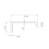 ALU - profil SAS 6113B EE nerez