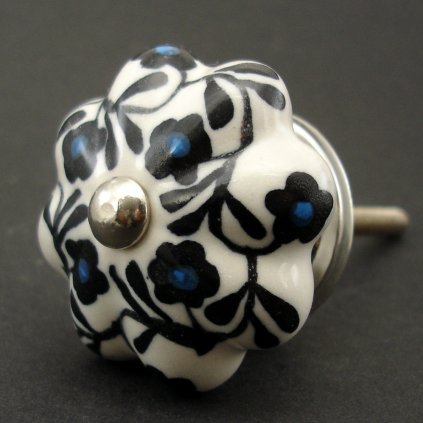 Keramická úchytka-Popínavky černomodré