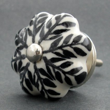 Keramická úchytka-Černý strom