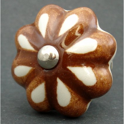 Keramická úchytka-Kaštanový lem