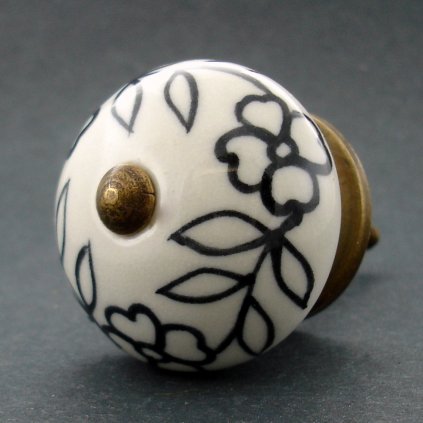 Keramická úchytka -Povíjnice bíločerná