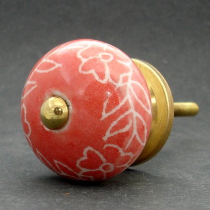 Keramická úchytka -Povíjnice lososová rytá