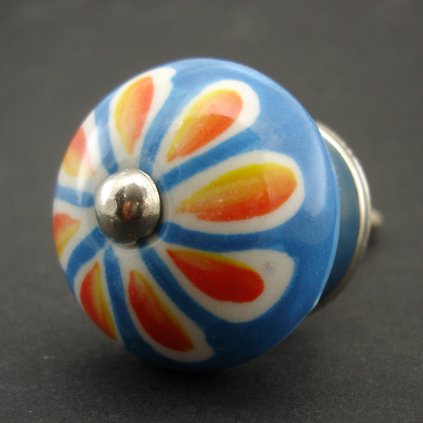 Keramická úchytka -Polední květ