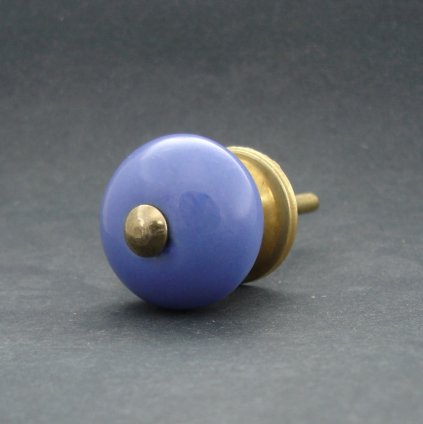 Keramická úchytka-Modrá pastel MALÁ