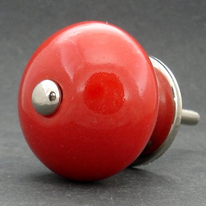 Keramická úchytka -Červená