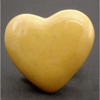 Keramický úchyt-Melounové srdíčko hladké