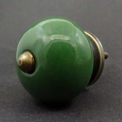 Keramická úchytka-Vintage zelená