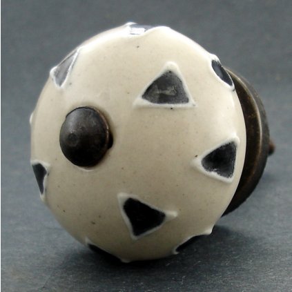 Keramická úchytka-Trojúhelníčky