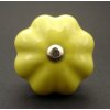 Keramická úchytka-Žlutý květ