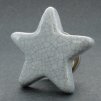 Keramický úchyt-Hvězdička-šedá