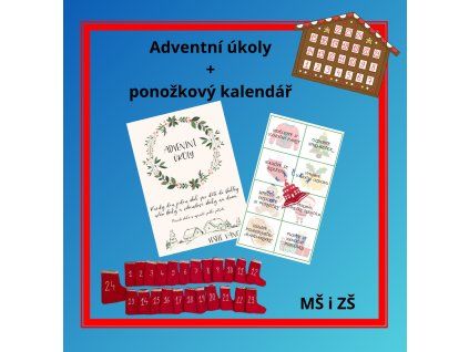 Ponožkový kalendář + adventní úkoly