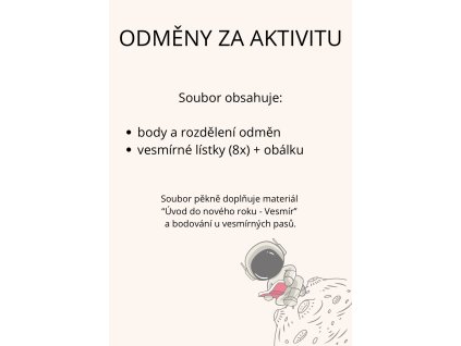 Odměny za aktivitu (Vesmír)