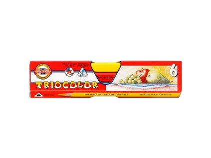 KOH-I-NOOR souprava trojhranných lakovaných pastelek - 6 ks