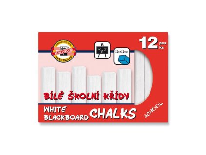 Školní křída bílá 12 ks