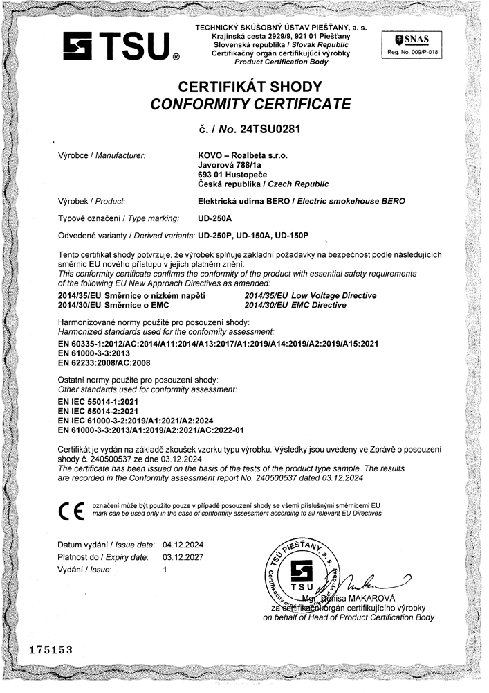 Certifikát shody