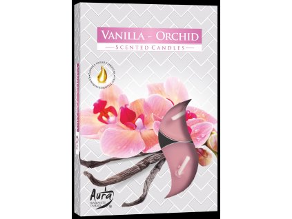 vonne cajove svicky vanilka a orchidej 6ks