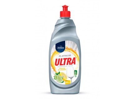 prostredek na nadobi deluxe platinum ultra 850ml citron limetka