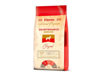 fitmin dog medium maintenance 12 kg h L