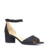 Cora Black Women Vegan Strap Sandal 3 grande