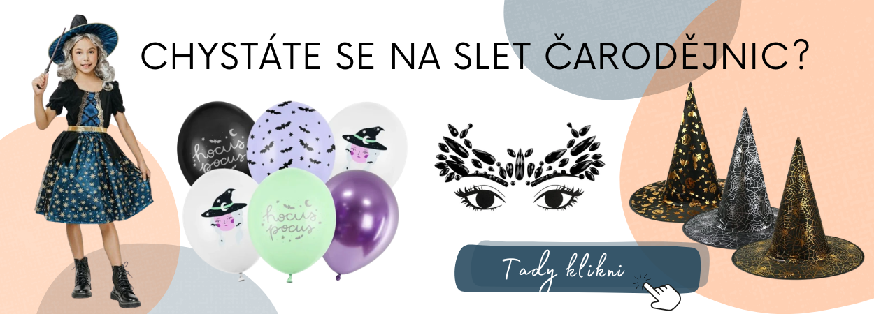 čarodějnice, kostýmy, doplňky
