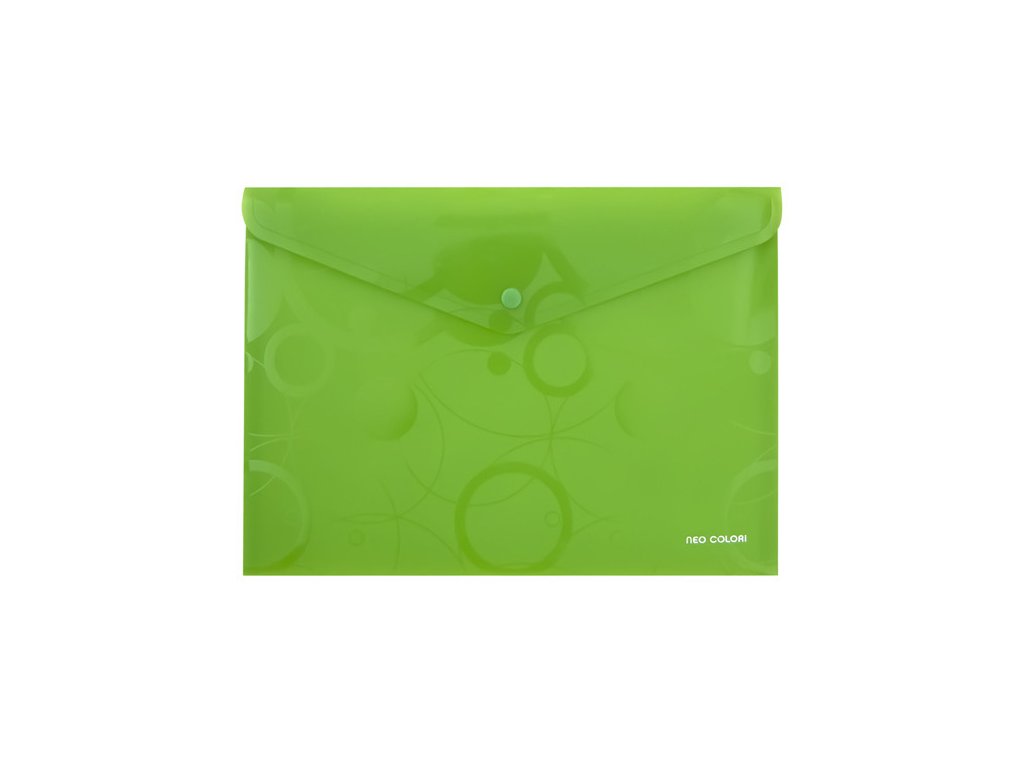 Obálka plastová s drukem A4 "Neo Colori" zelená