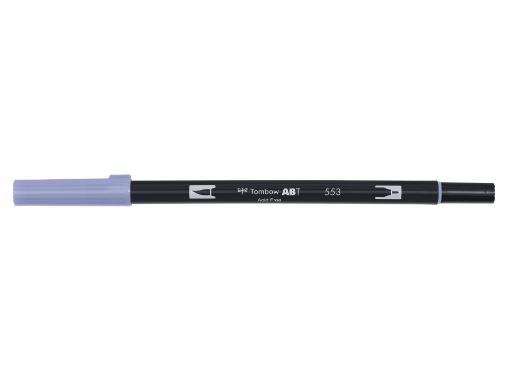 Popisovač Tombow oboustranný ABT Dual Brush Pen 553 - Mist Purple