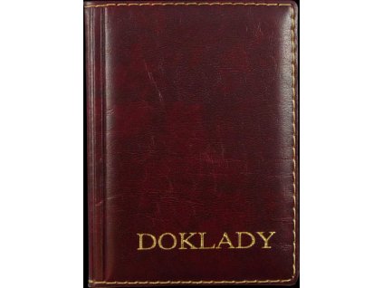 Obal na doklady vínový