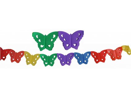 Girlanda 400x16 cm - motýlci