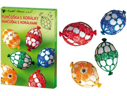 Velikonoční sada punčoška s korálky