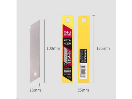 Deli 10pcs box Utility Knife cutter SK5 Blades Replacement High carbon Steel Blade 18mm office School.jpg 960x960