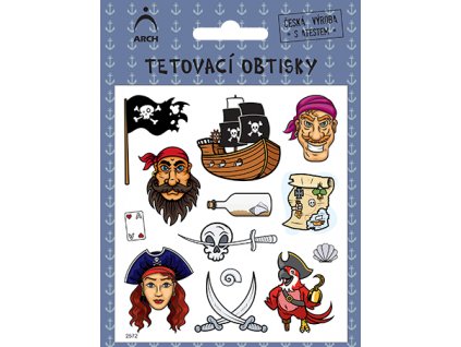 Dětské tetovací obtisky - piráti 02