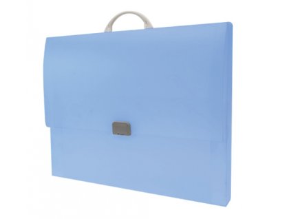 Kufřík PP se zámečkem A3 Opaline Frosty modrá