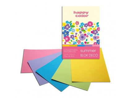 blok deco summer a4 happy color 170g