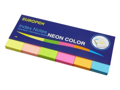 Samolepící bloček Notes Y neon  50 x 20 6 barev