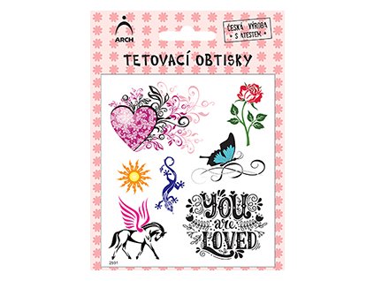 Dětské tetovací obtisky - dívčí ornamenty