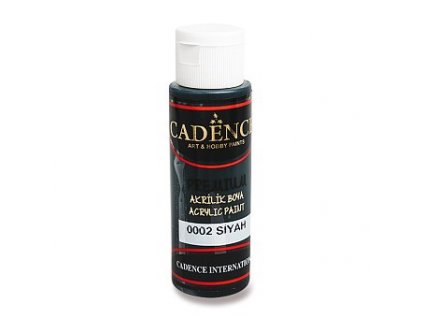 Akrylová barva CADENCE Premium, černá, 70 ml