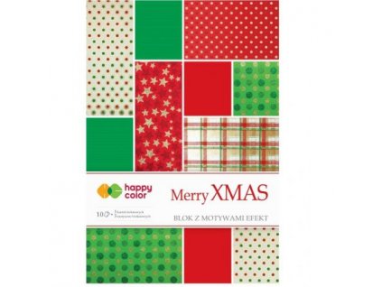 Papíry A4 10ks s vánočním potiskem Merry XMAS