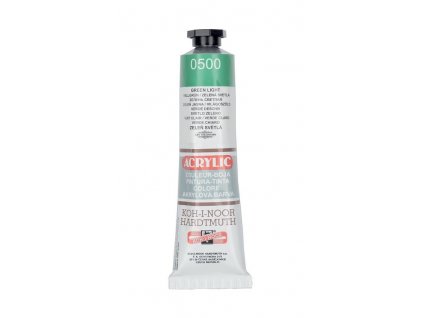 Barva acrylová KOH-I-NOOR 40 ml sv. zelená 0500