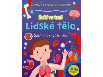 Samolepková knika Lidské tělo - svítí ve tmě