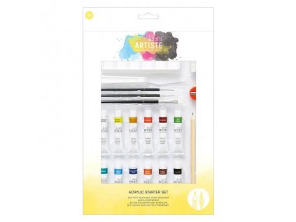 Akrylové barvy ARTISTE - starter kit (24ks)