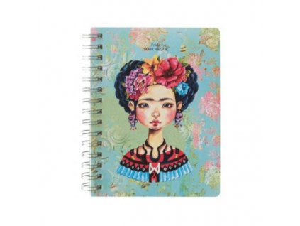 Skicák kroužkový Frida (80g/m2, 80 listů) 15x20cm