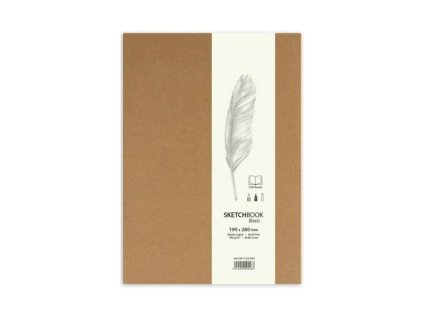 Skicák Basic (100g/m2,128 listů) A5 kraft obal