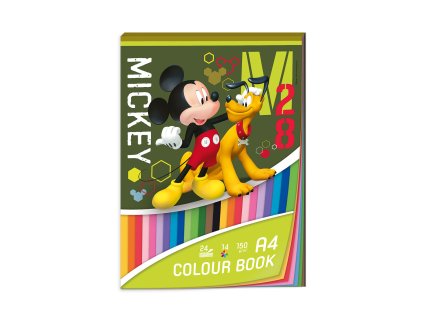 Blok barevných papírů A4 licenční Disney Mickey
