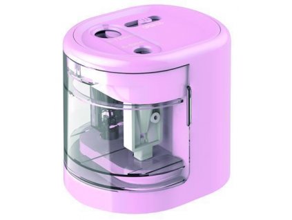 Ořezávátko elektrické stolní PS12-USB RAPESCO růžové 2 otvory baterie/USB