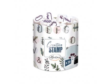 razitka creative stamp kvetinova abeceda a venecky