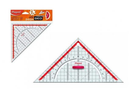 Trojúh. MAPED Technic 26 cm, úhloměr, BL