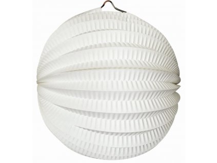 Lampion kulatý 21 cm, bílý