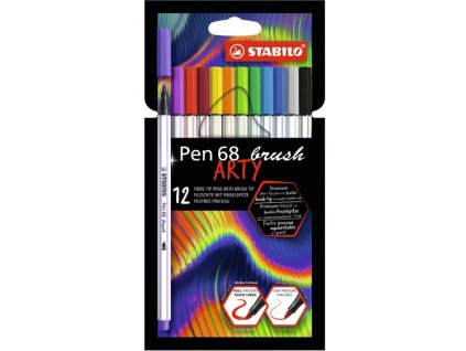 STABILO Pen 68 brush, 12ks, ARTY